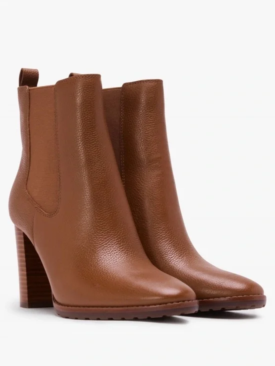 LAUREN RALPH LAUREN
Mylah Il Polo Tan Tumbled Leather Ankle Boots - Picture 2 of 12